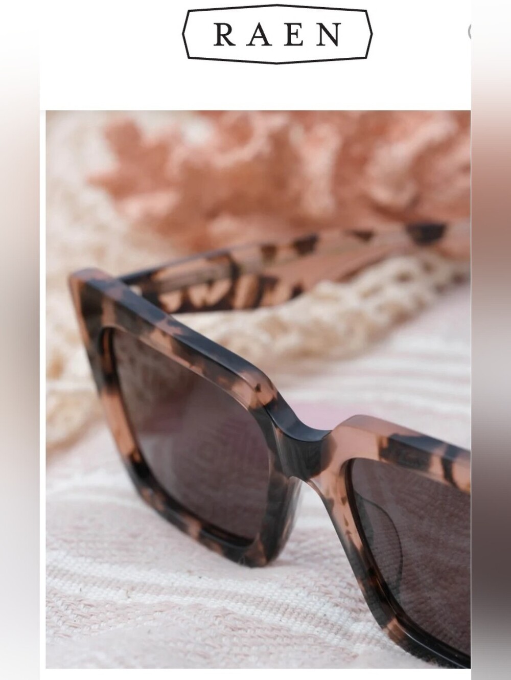 RAEN Keera Coral Tortoise Sunglasses